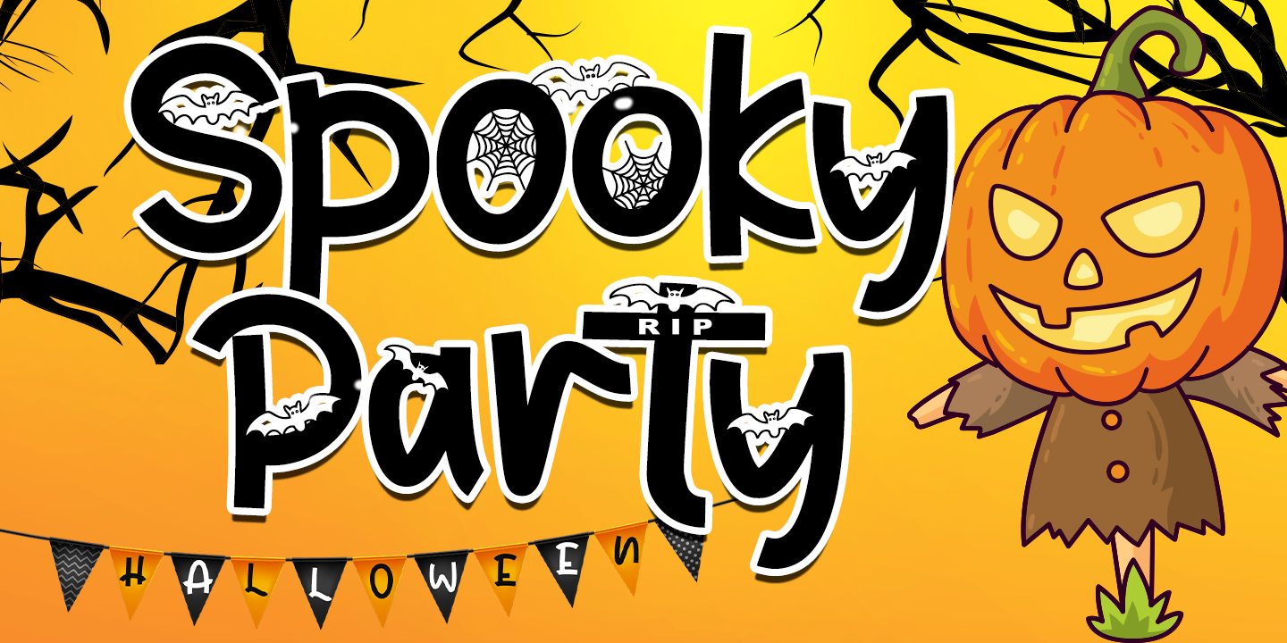 Schriftart Spooky Party